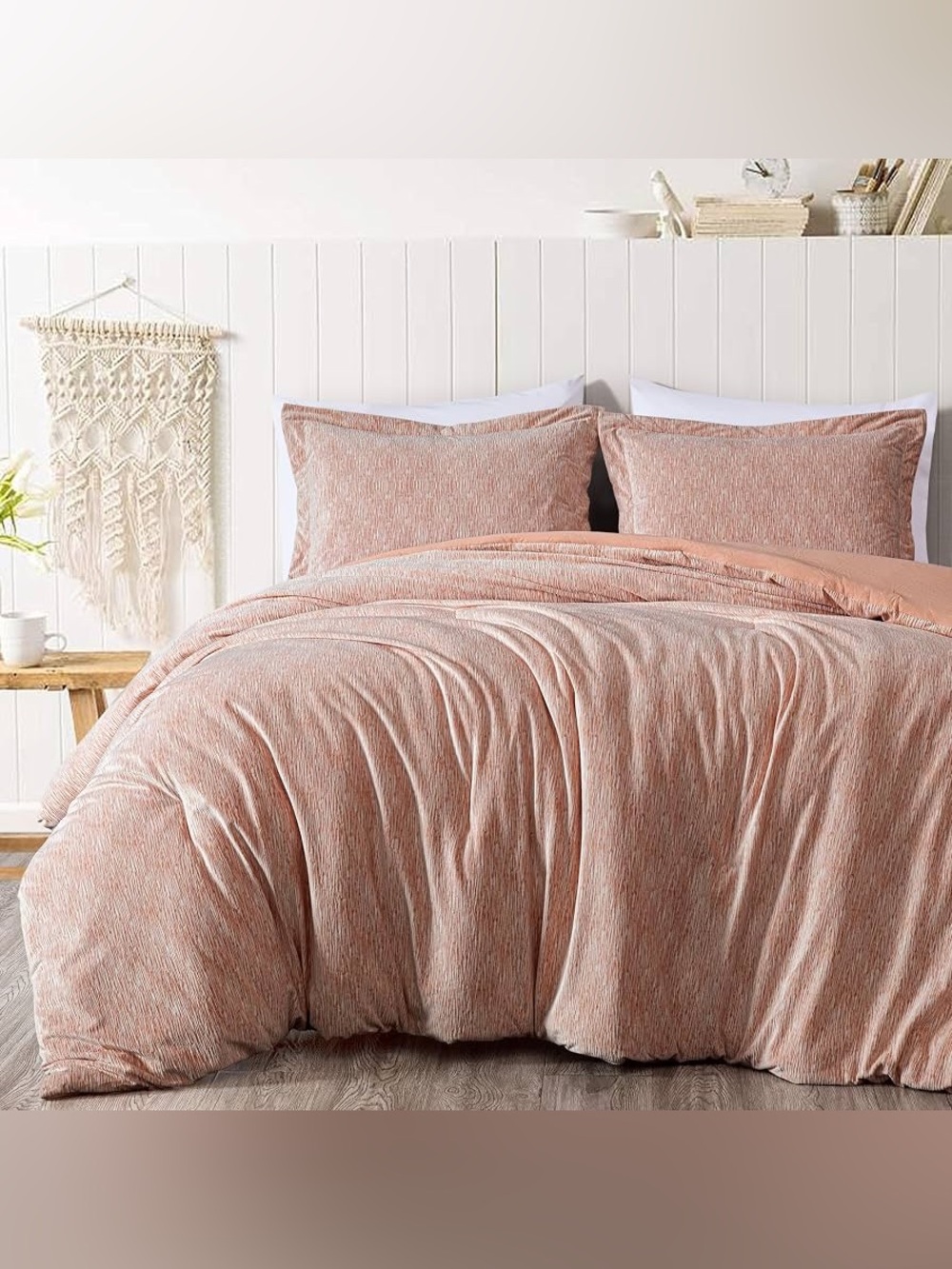 3 piece embossed velvet king size comforter set